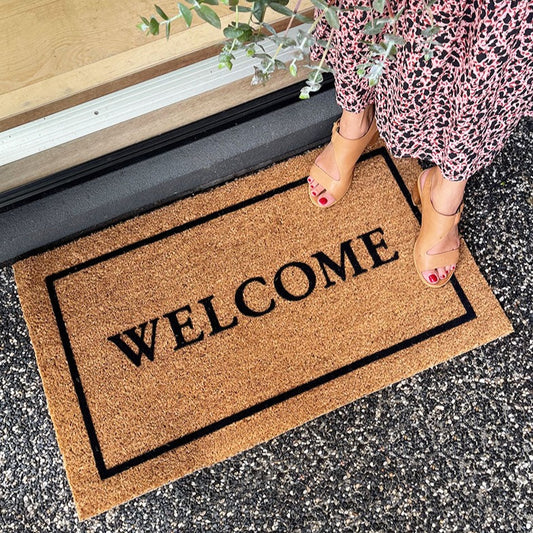Classic Welcome Embossed Doormat
