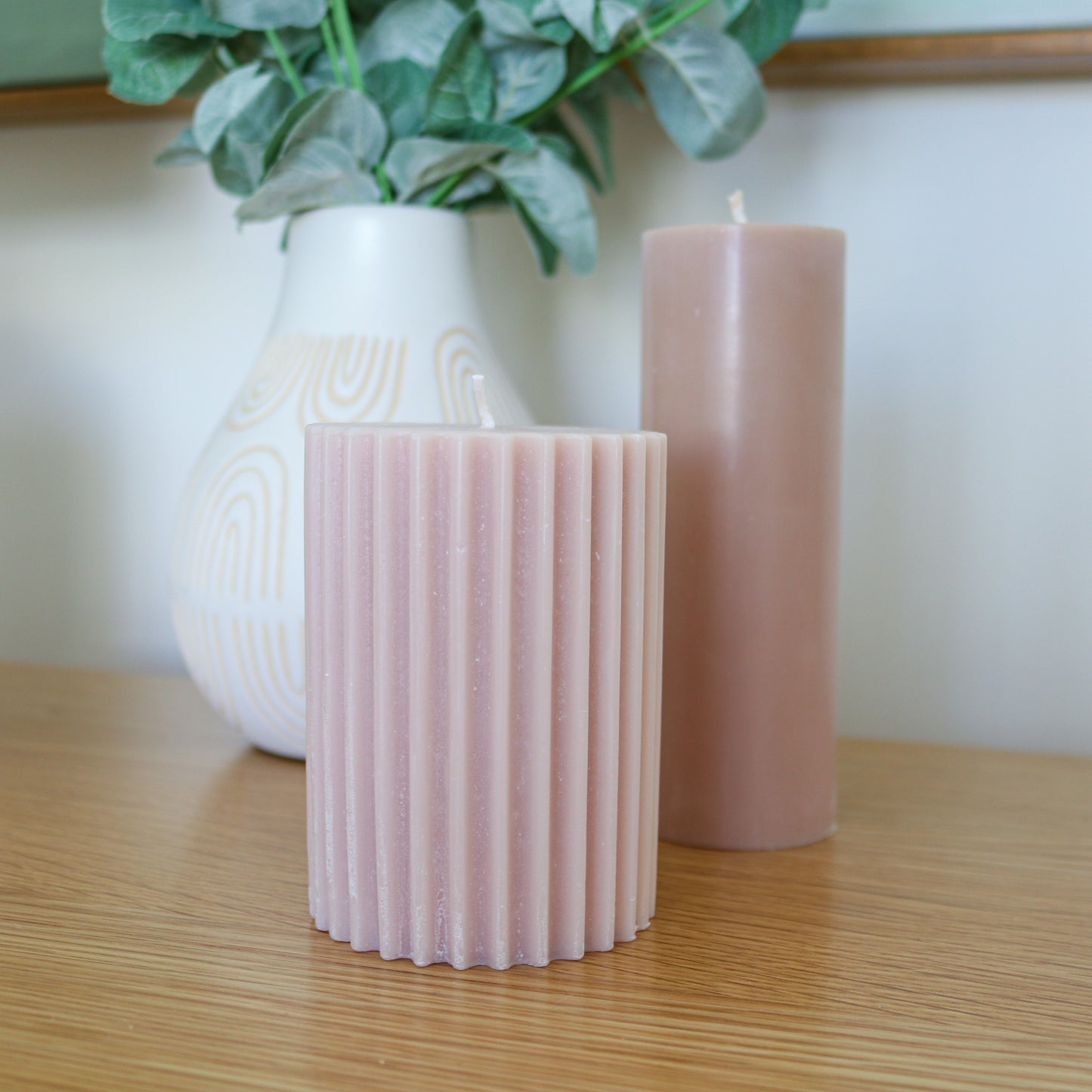 Fluted Pillar - Antique Pink