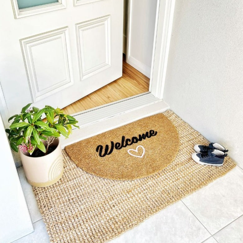 Welcome with Love Doormat - Semicircle