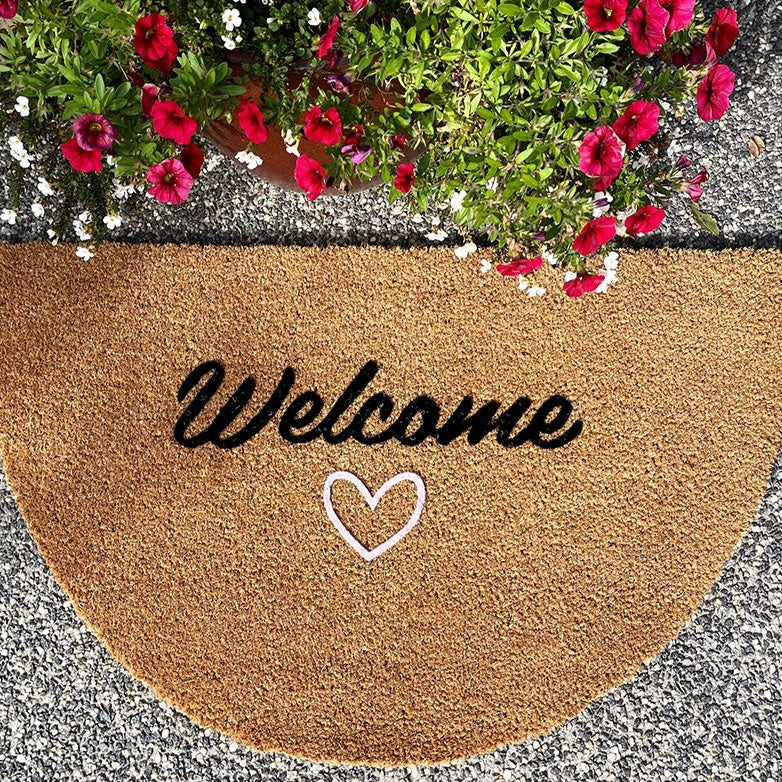 Welcome with Love Doormat - Semicircle